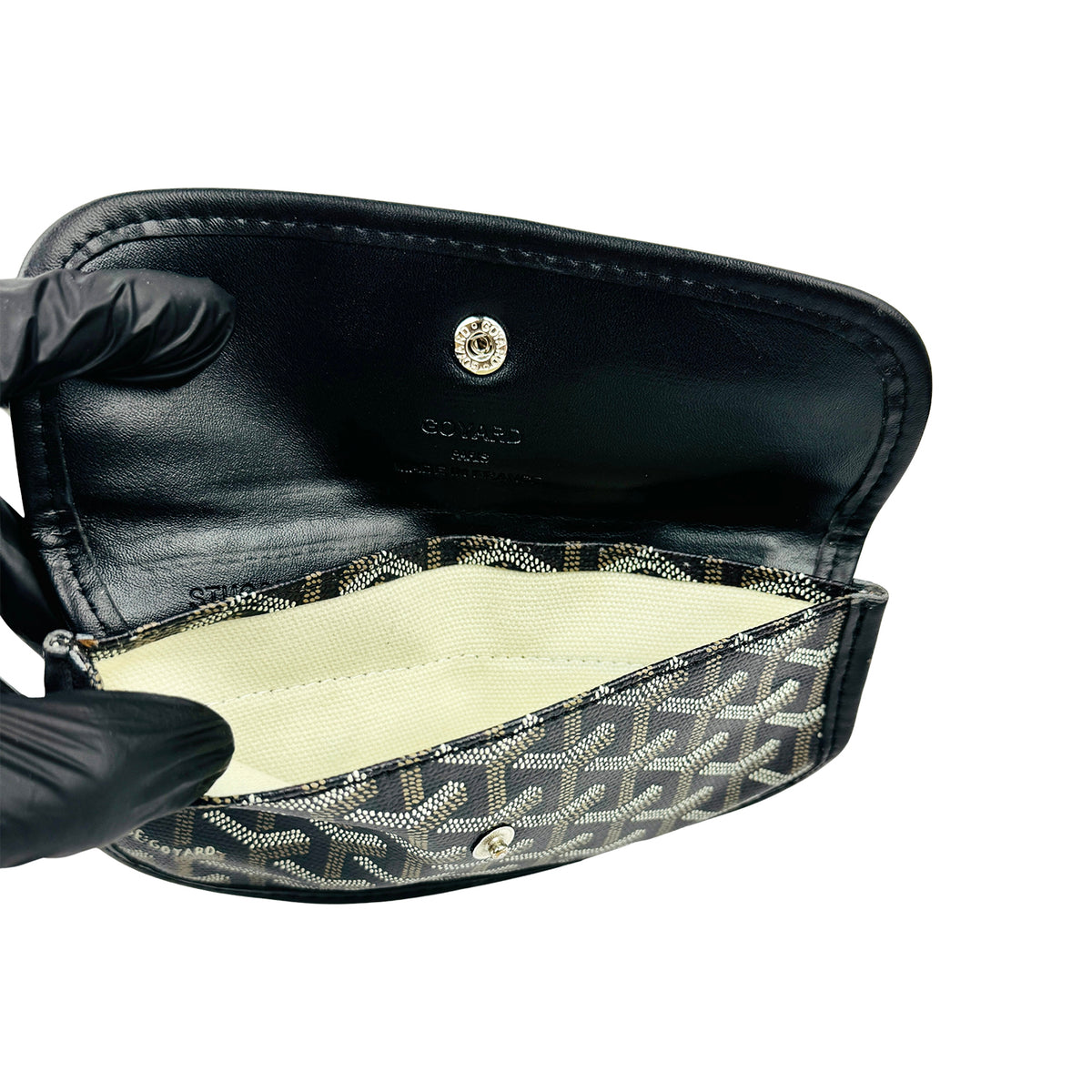 Goyard Saint Louis Goyardine Black Pouch