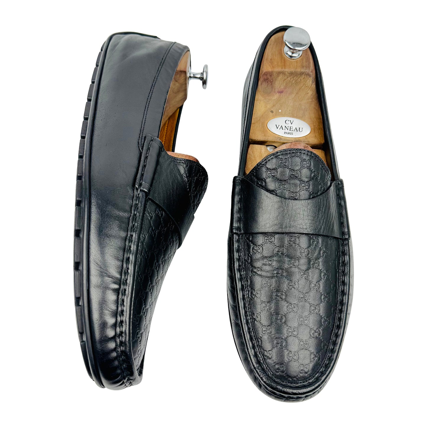 Gucci Microguccissima GG Embossed Loafers (Size 45/45.5)