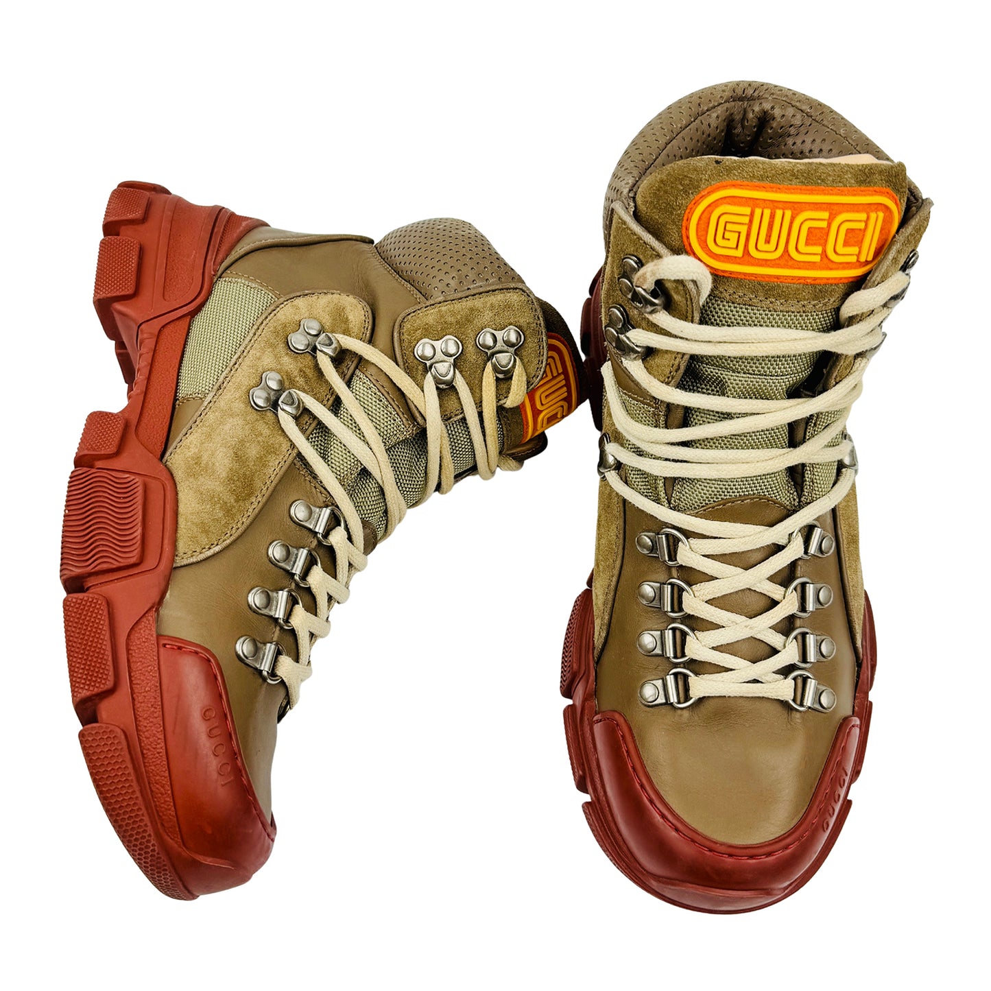 Gucci Flashtrek Leather High Top Boots (Size 39) - 522989