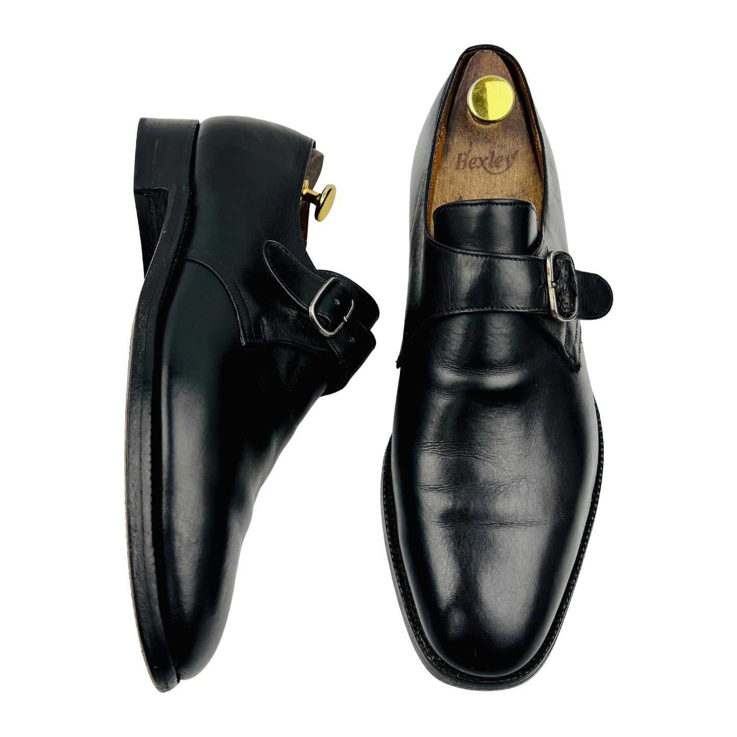 Church's Men's Single Strap Black Leather Loafers (Size 43/43.5)