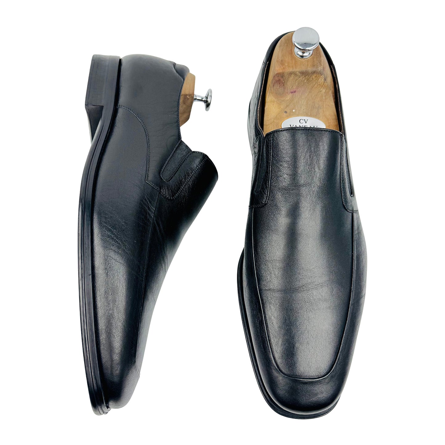 Magnanni Miengo Black Leather Loafers (Size 44.5/45) - 17165