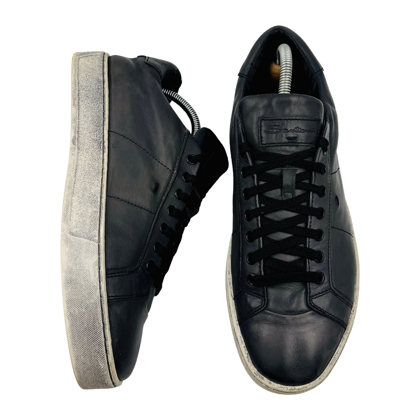 Santoni Men's Leather Low Top Sneakers (Size 43.5)