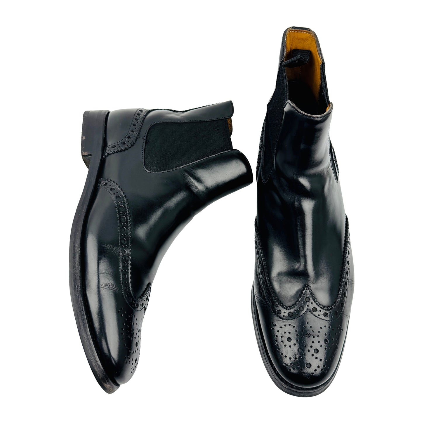 Church's Black Ketsby Brogue Chelsea Boots (Size 38/38.5)