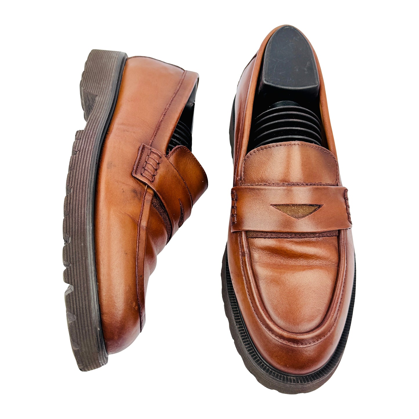 Elcanto Men's Two‑Band Penny Loafers (Size 41.5/42) - LCMD83J039