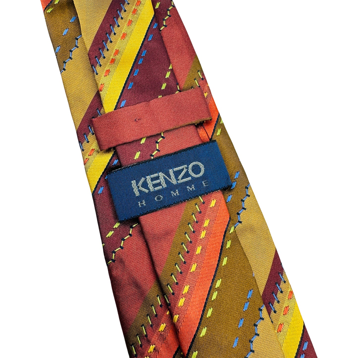 Kenzo Multicolor 'Diagonal Stripes' Tie (Size Regular)