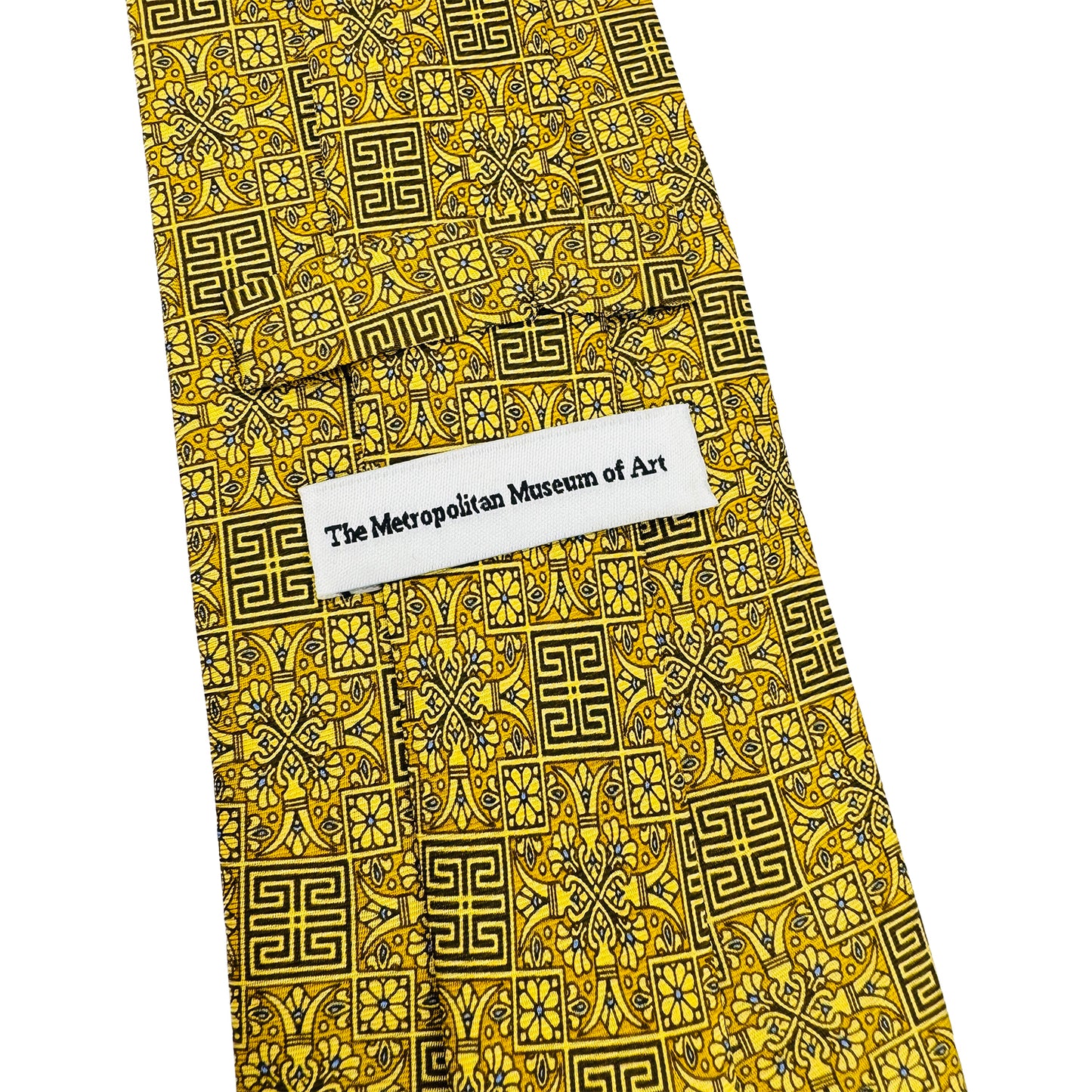 Metropolitan Mustard Yellow 'Floral Pattern' Tie (Size Regular)