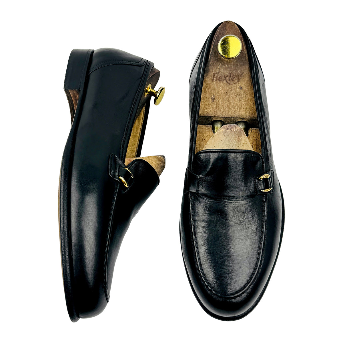 Bally Men's Black Leather Italian Loafers (Size 43)