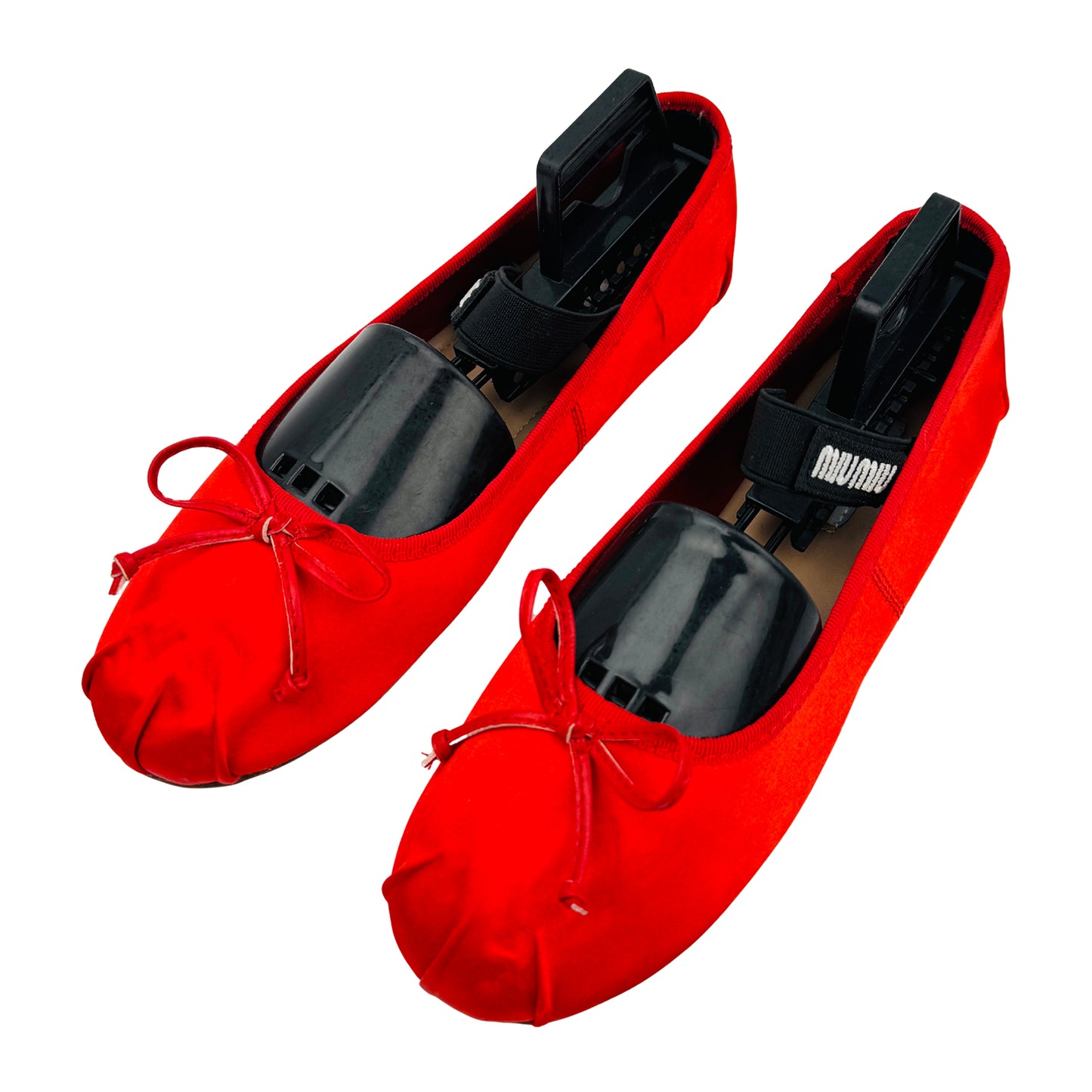 Miu Miu Red Satin Ballerina Flats (Size 36)