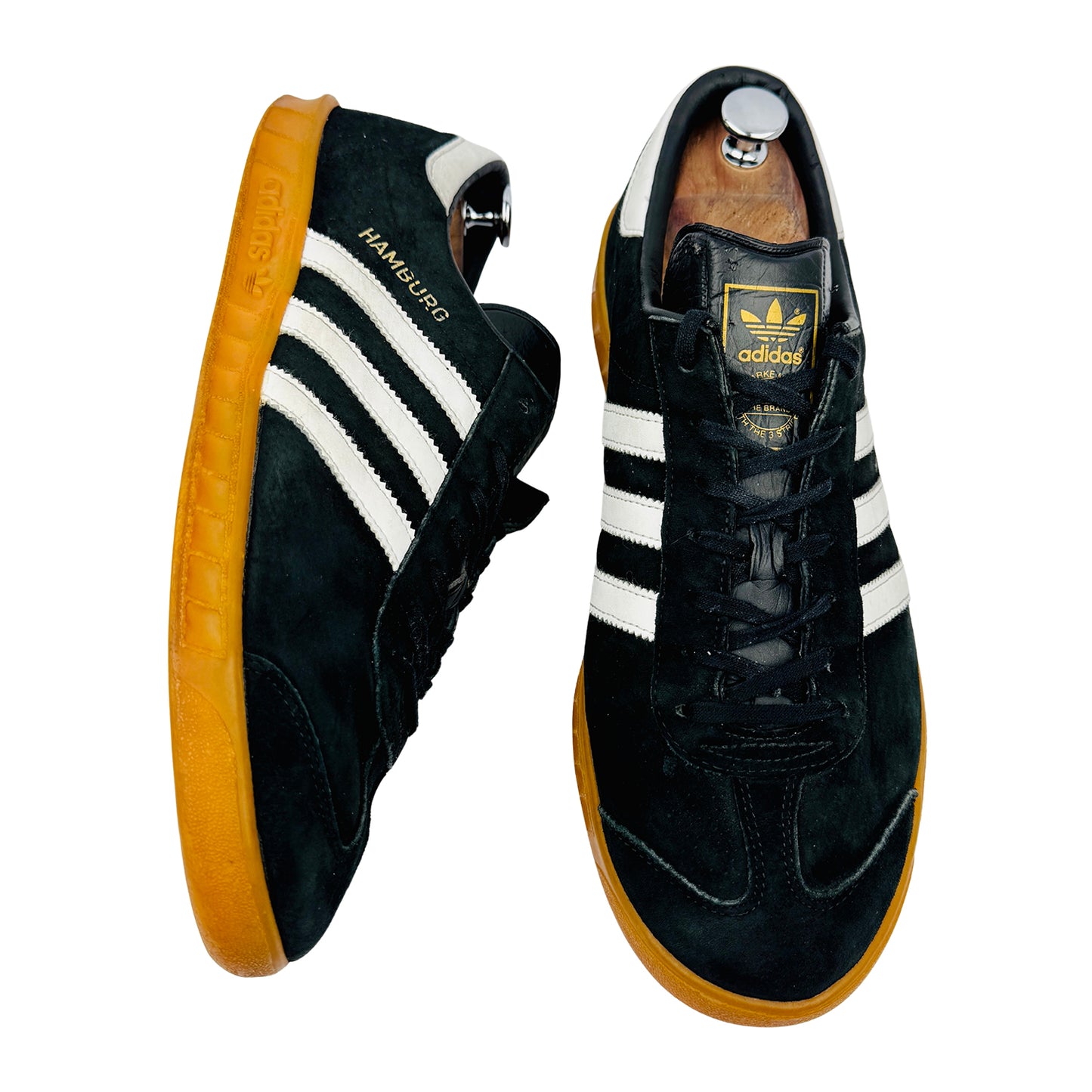 Adidas Hamburg 'Core Black' Sneakers (Size 46) - S76696