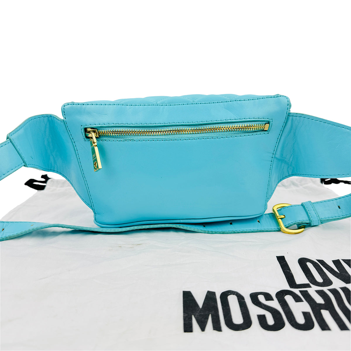 Love Moschino Quilted Logo Belt Bag - JC4003PP1OLA0701