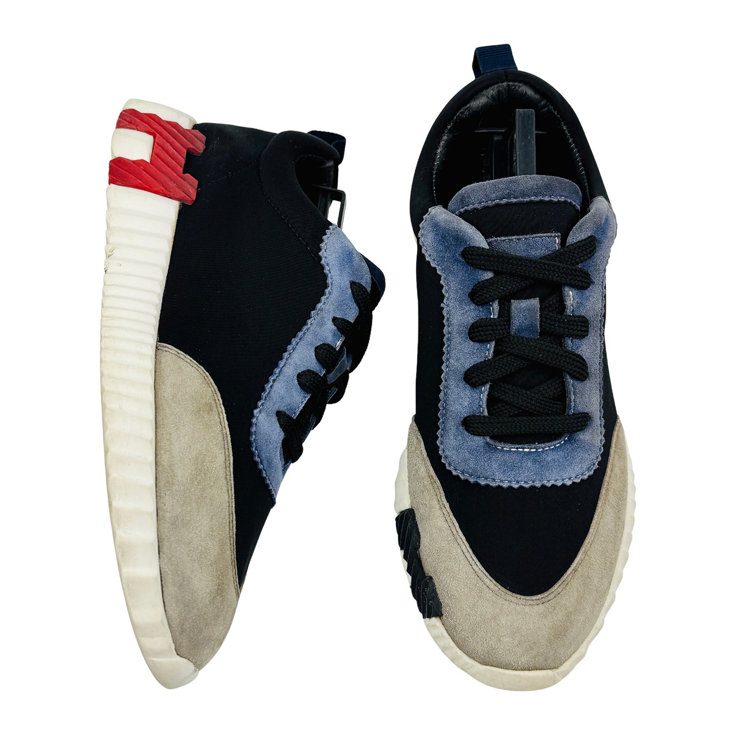 Hermès 'Black Grey' Bouncing Sneakers (Size 38/38.5)