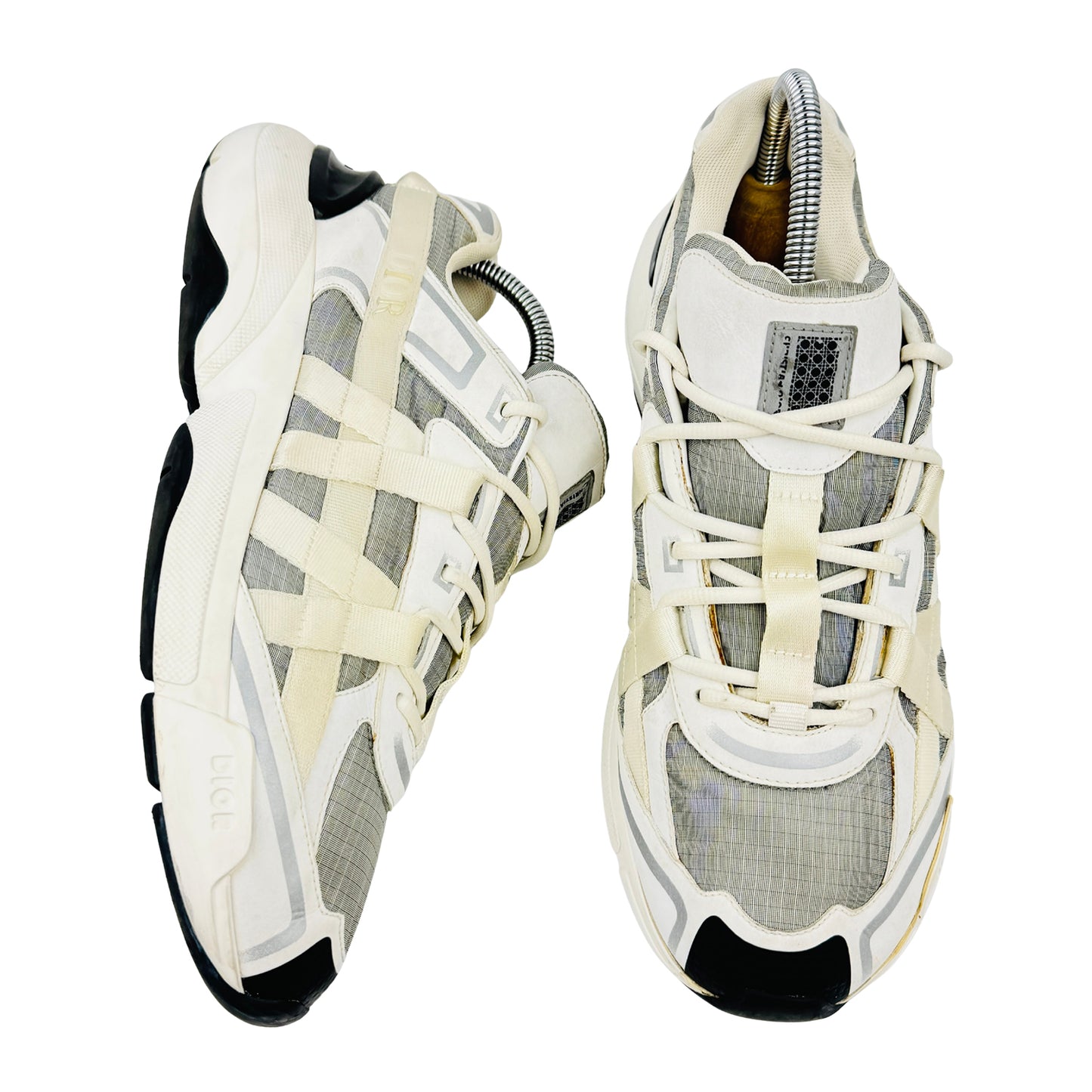 Dior B24 Runtek 'White Grey' Shoes (Size 42/42.5)