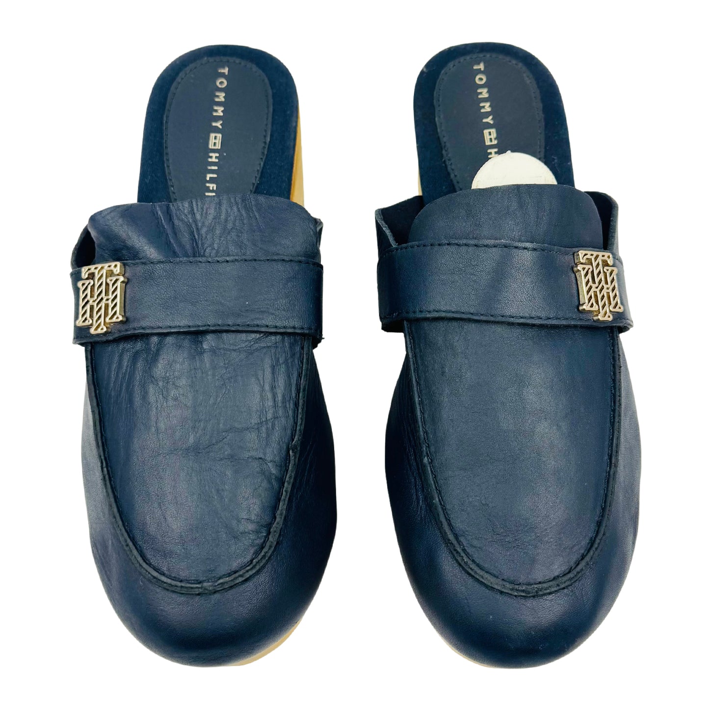 Tommy Hilfiger Hardware Mid Heel Clogs (Size 38) - FW0FW06602