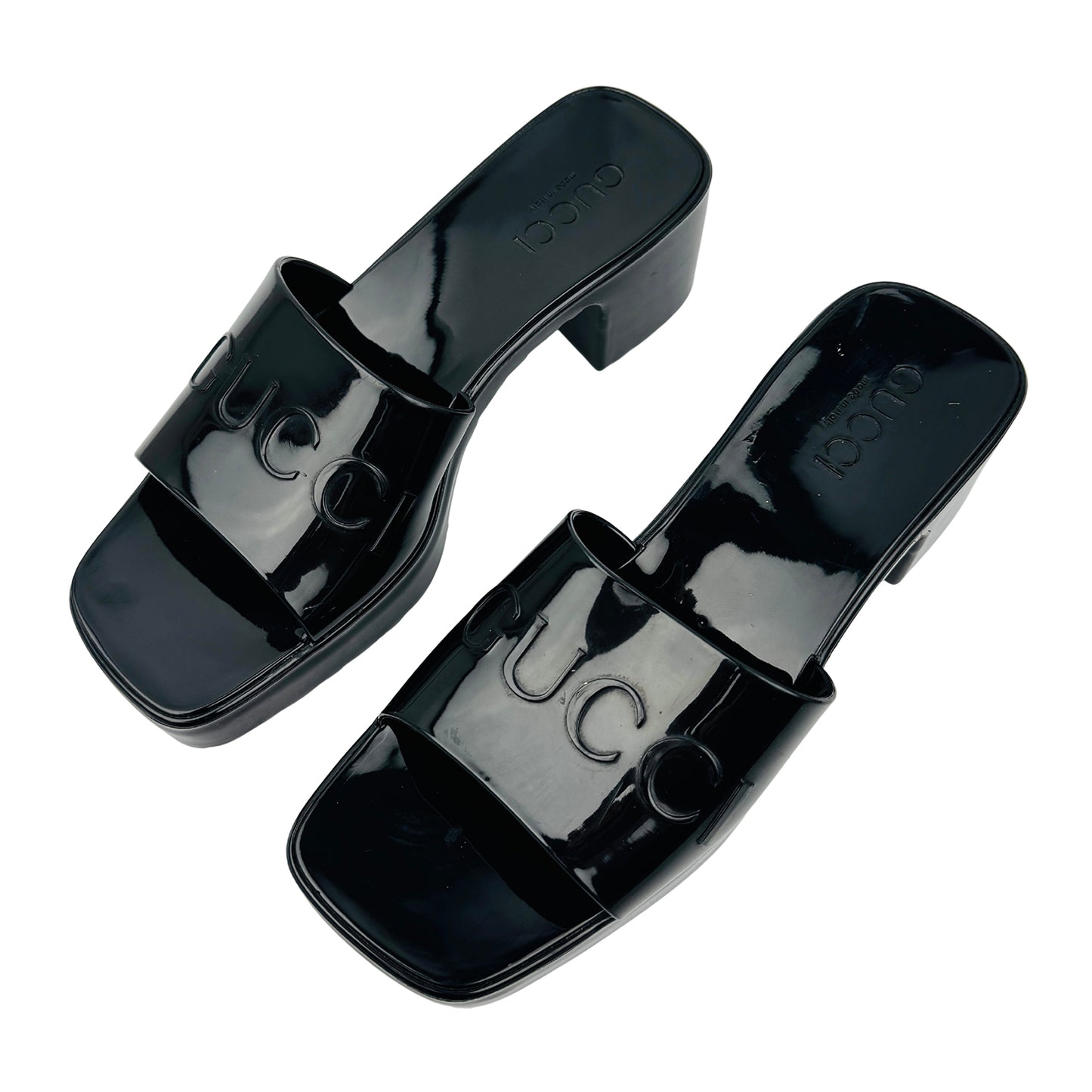 Gucci Women's Black Platform Heels (Size 35)