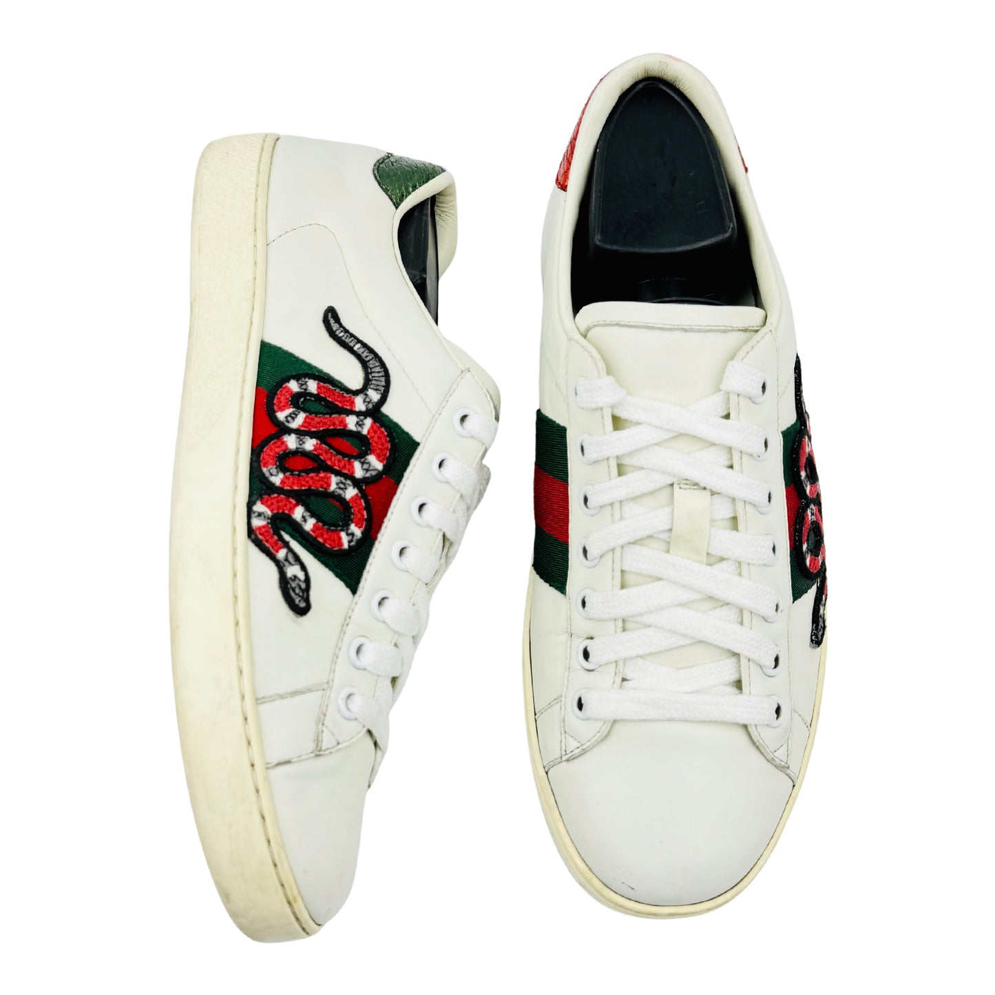 Gucci Ace Embroidered Snake Sneakers (Size 39) - 456230