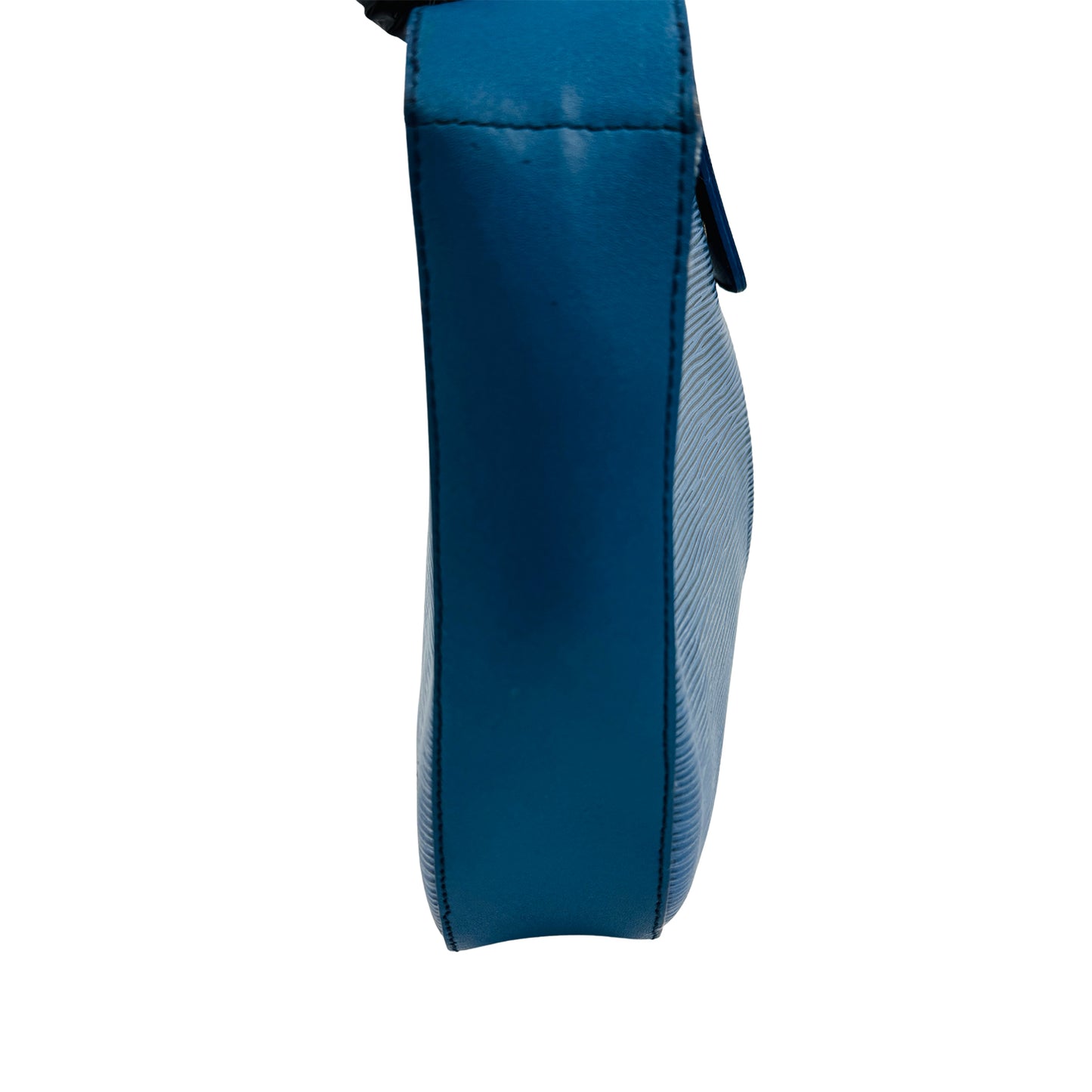 Louis Vuitton Cluny Blue Leather Shoulder Bag