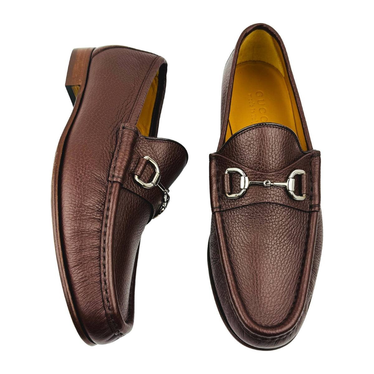 Gucci Dark Brown Leather Italian Loafers (Size 42.5) - 367762
