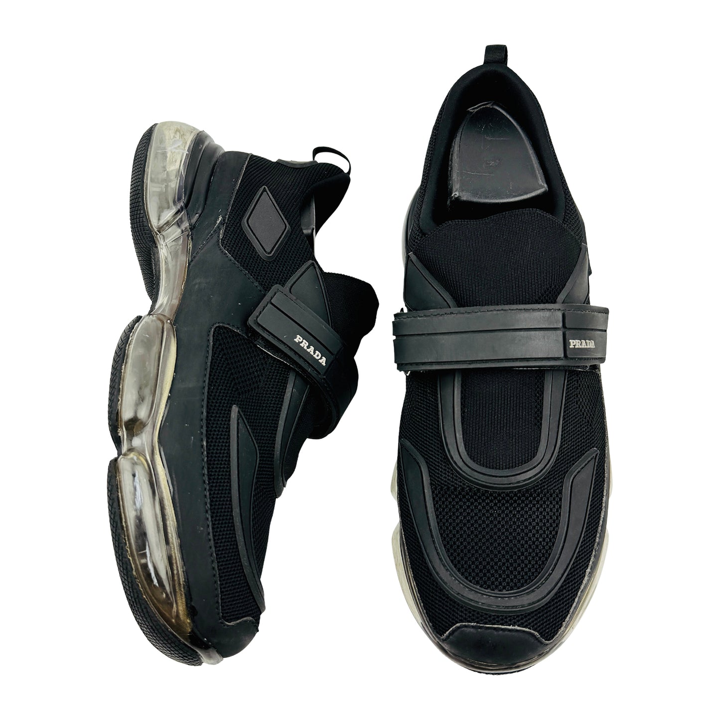 Prada Cloudbust Black Velcro Strap Shoes (Size 41)
