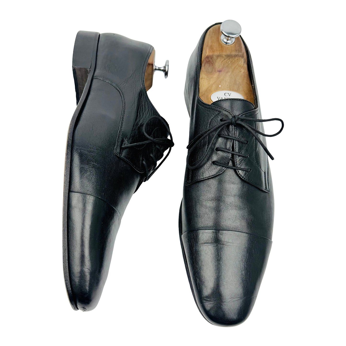 Bruno Magli Martico Black Oxfords (Size 45) - MT5201