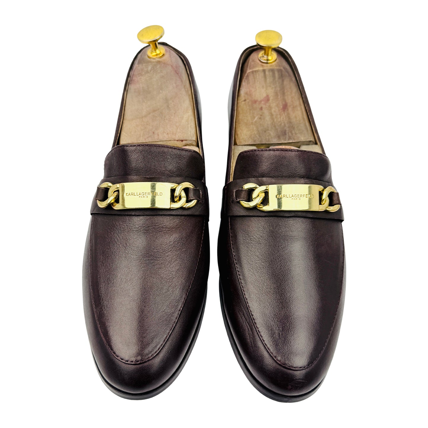 Karl Lagerfeld Cabana Bit Brown Loafers (Size 41/41.5)