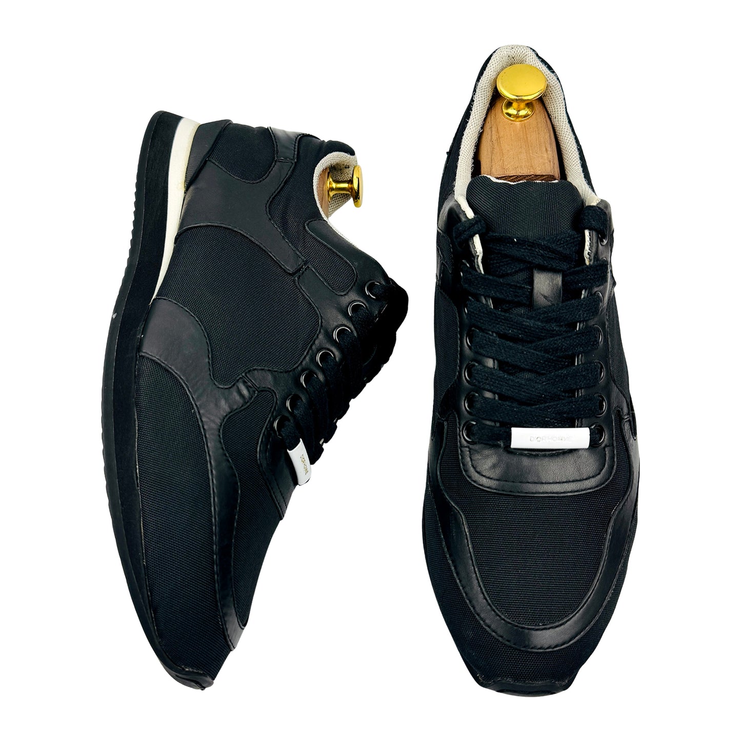 Dior Homme Black Leather Low Top Sneakers (Size 42/42.5)