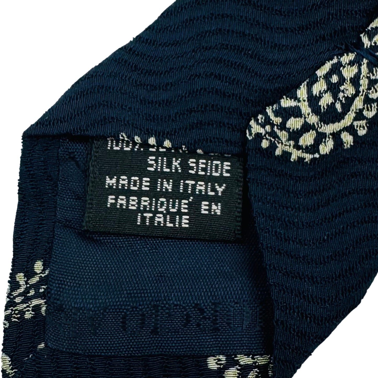 Giorgio Armani Deep Blue 'Paisley Pattern' Silk Tie (Size Regular)