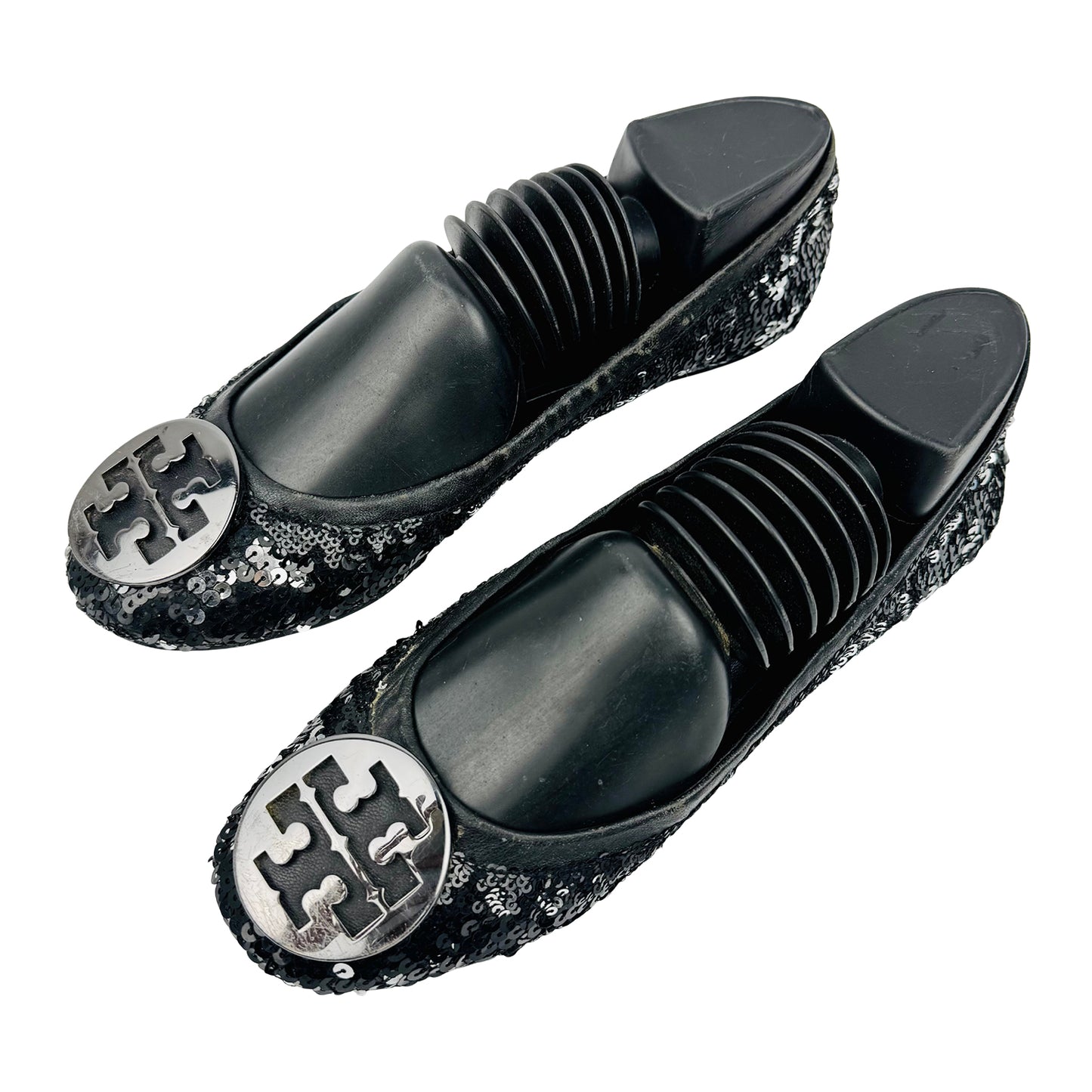 Tory Burch Reva Sequin Textile Ballet Flats (Size 39/39.5)