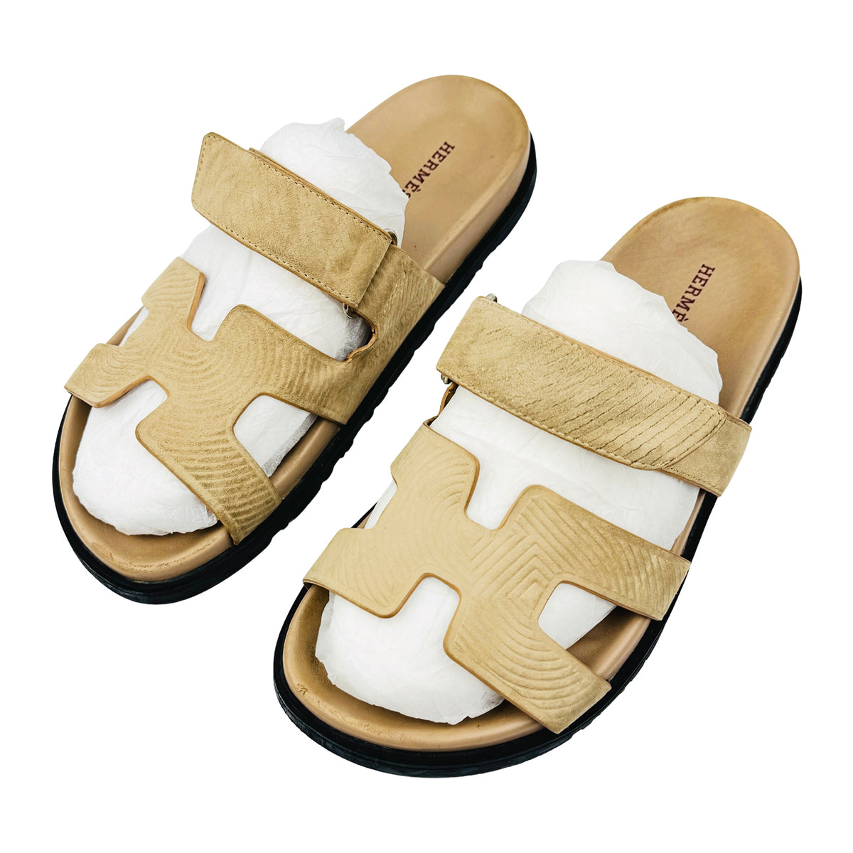 Hermes Chypre 'Golden Beige' Sandal Slippers (Size 42) - FR211115Z