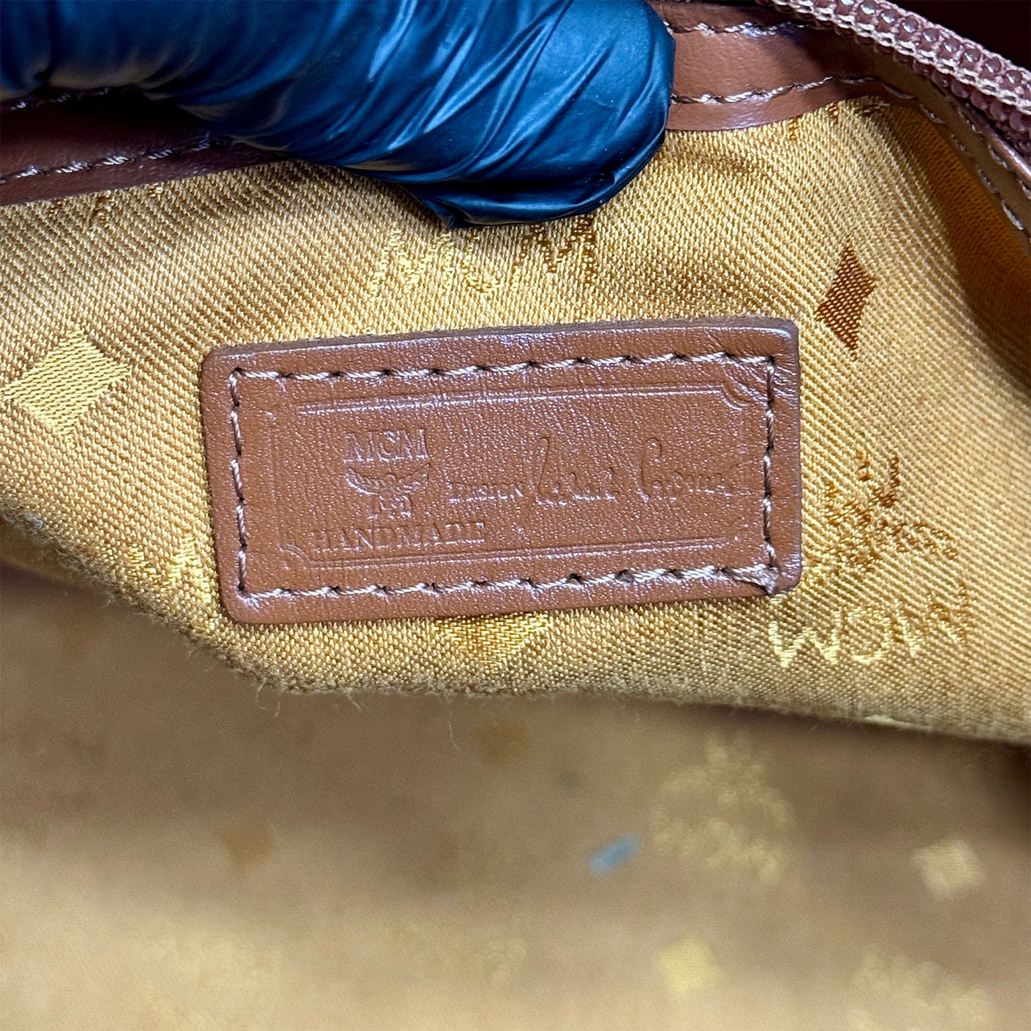 MCM Visetos 'Tan Brown' Duffel Bag