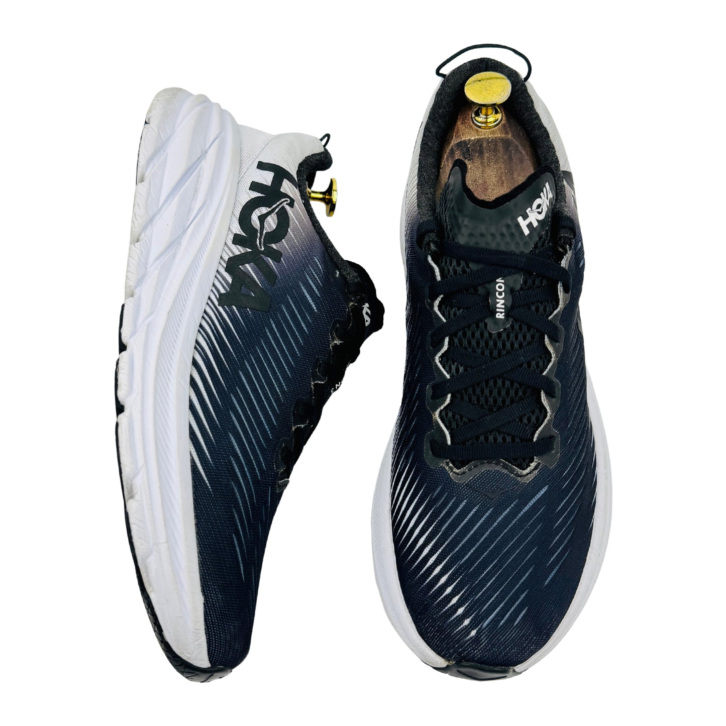 Hoka Men's Rincon 3 'Black White' Shoes (Size 42) - 1119395-BWHT