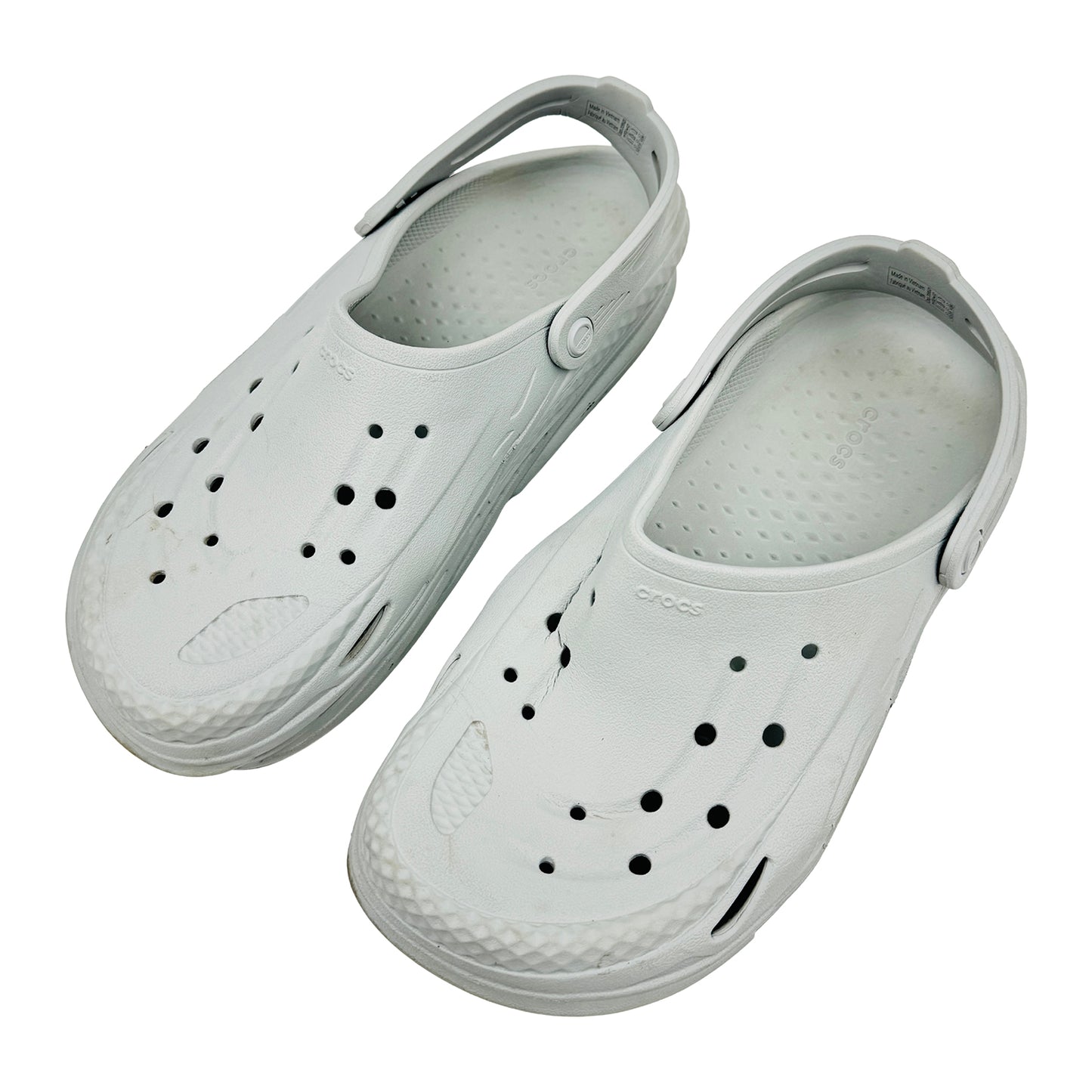 Crocs Off-Grid Light Grey Clogs (Size 44) - 209501