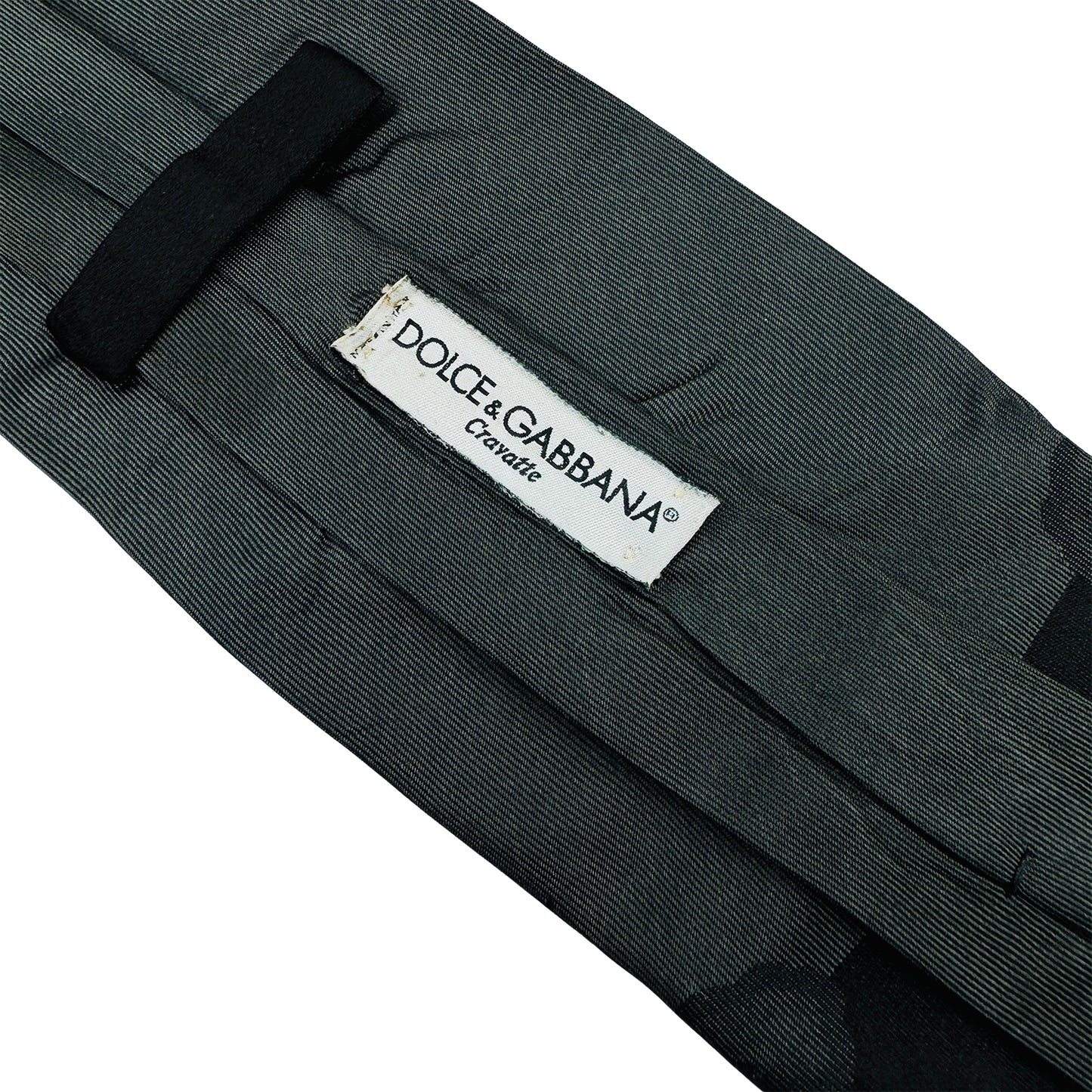Dolce & Gabbana Grey 'Floral' Tie (Size Regular)