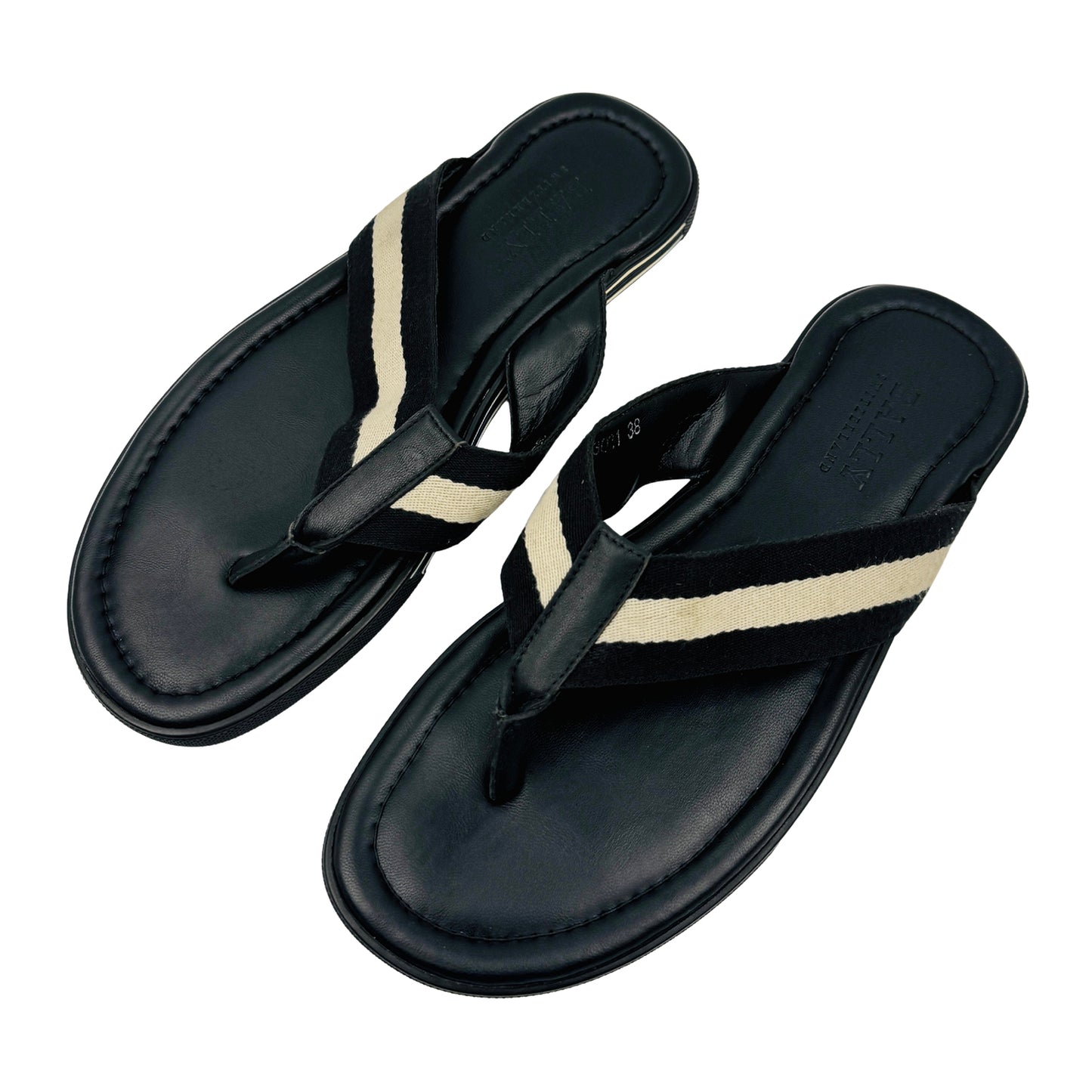 Bally Men's Border-T Thong Sandal Slides (Size 41/41.5)