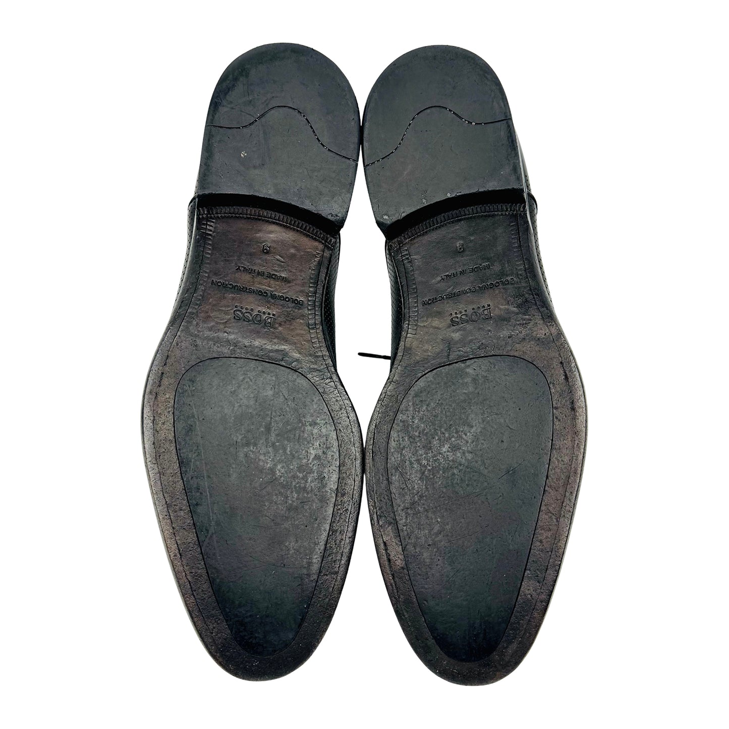 Hugo Boss Men's Black Calf Leather Formal Shoes (Size 43)