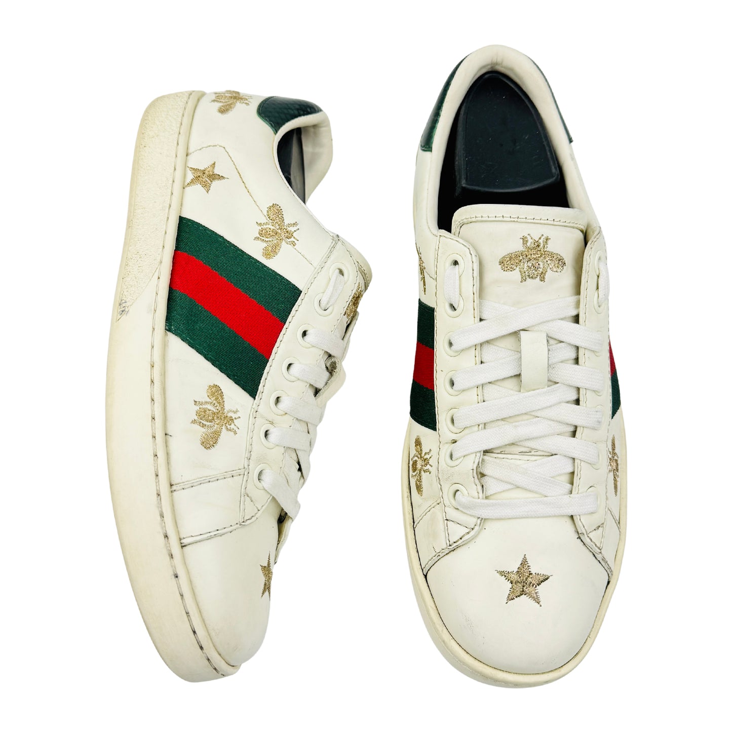 Gucci Ace Embroidered 'Bees & Stars' Sneakers (Size 40)