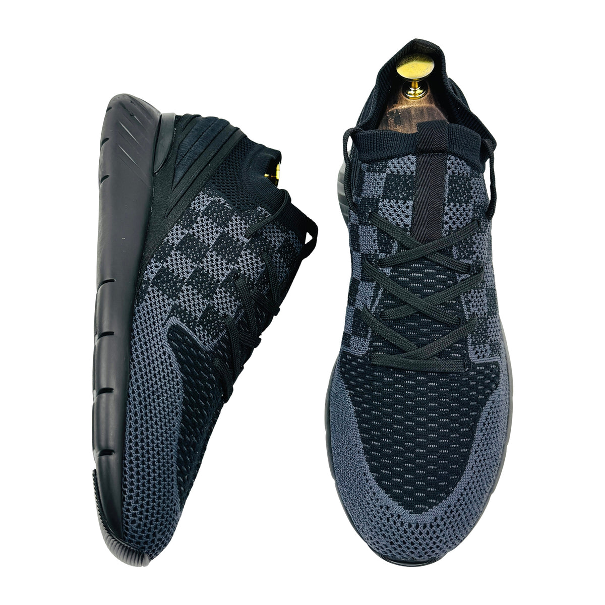 Louis Vuitton Fastlane Black Damier Sneakers (Size 42.5) - 1A41YB