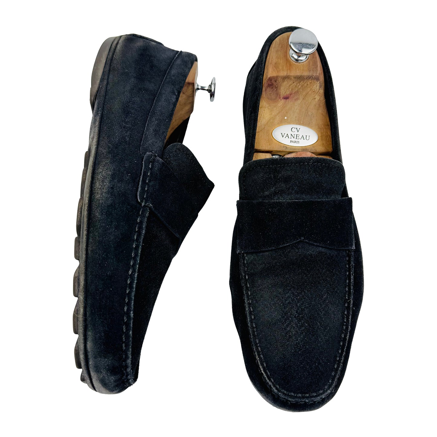 Ermenegildo Zegna Men's Suede Leather Loafers (Size 44)