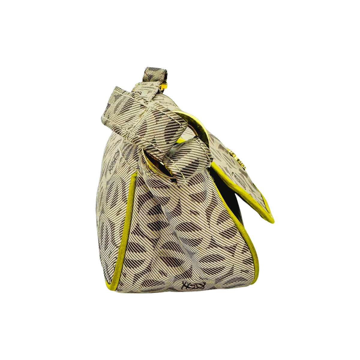 Bean Pole Beige Monogram Flap Shoulder Bag