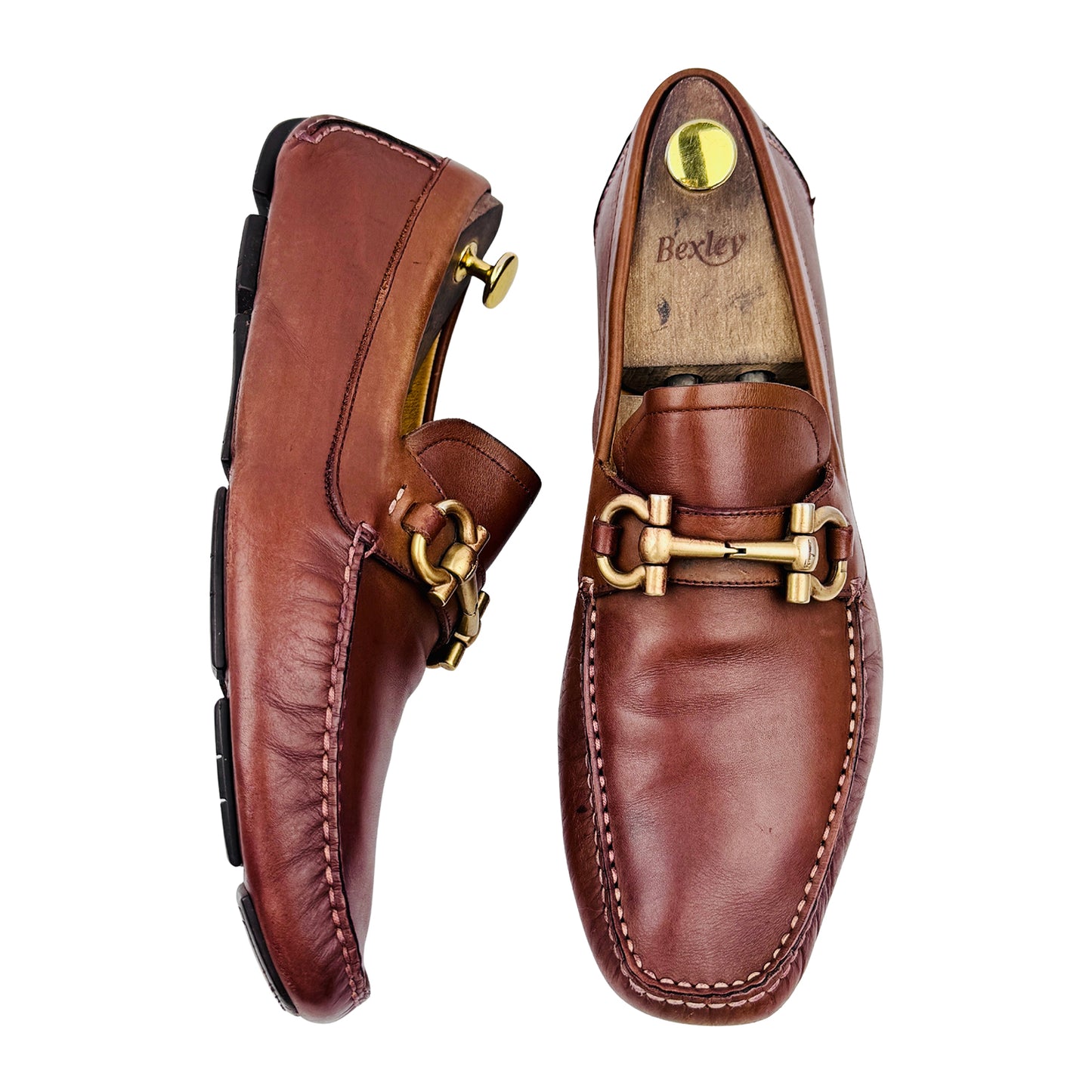 Salvatore Ferragamo Gancini Bit Driver Loafers (Size 44)