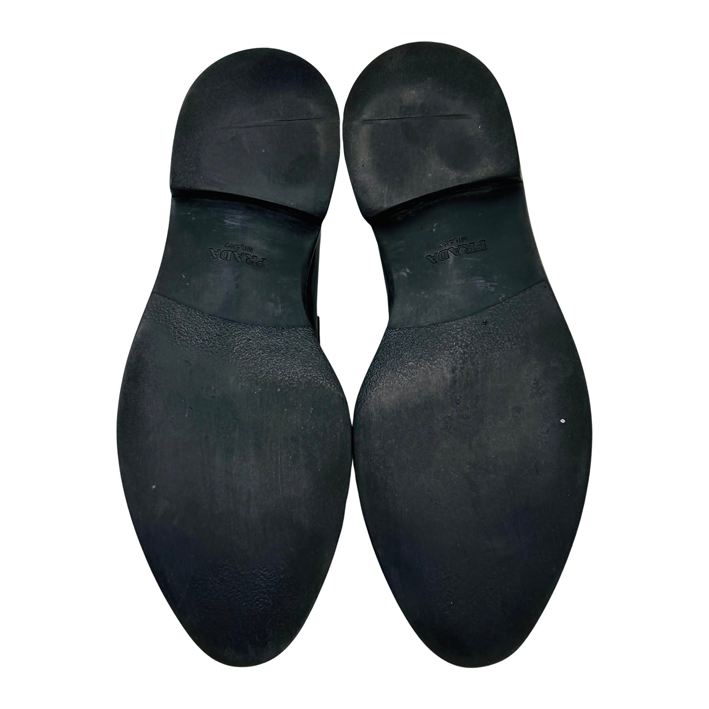 Prada Chocolate Black Leather Loafers (Size 41/41.5) - 2DE131