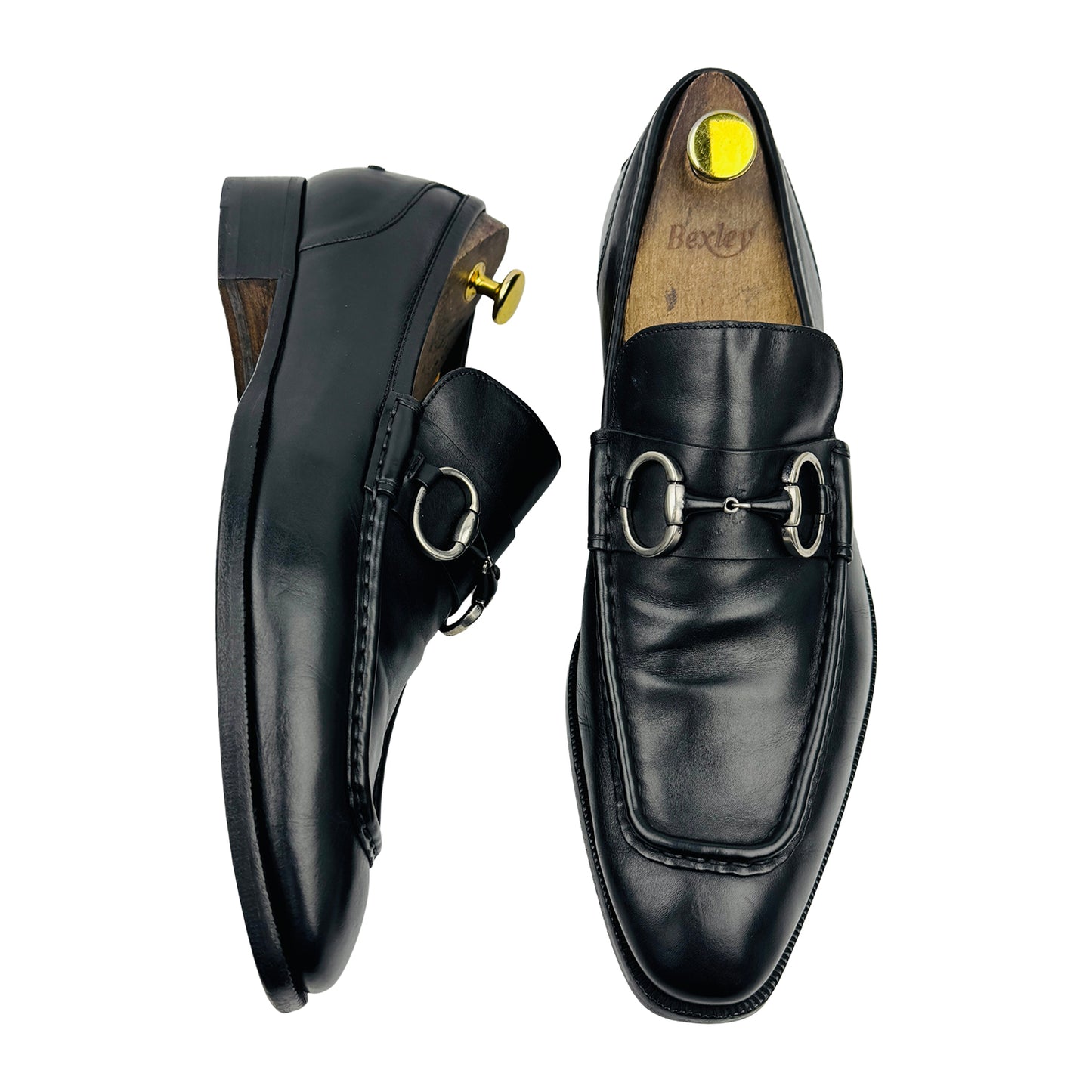 Gucci Men's Horsebit Black Leather Loafer (Size 43)