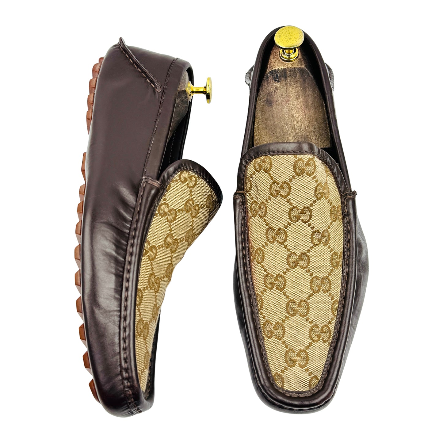Gucci Men's GG Canvas Driving Loafers (Size 42)