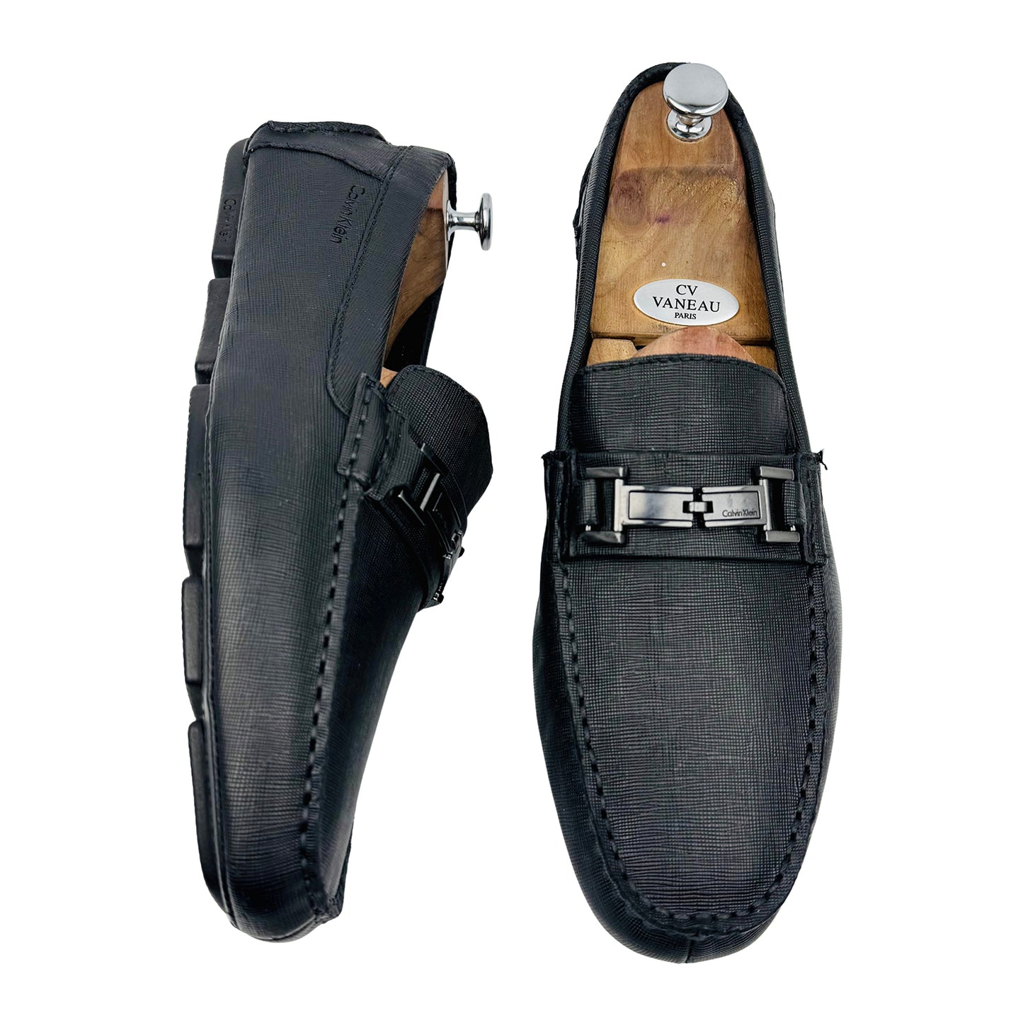 Calvin Klein Magnus Textured Leather Loafers (Size 44) - 34F1517