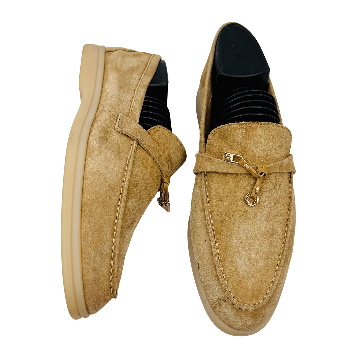 Loro Piana Summer Walk Beige Loafers (Size 40/40.5) - Z62816