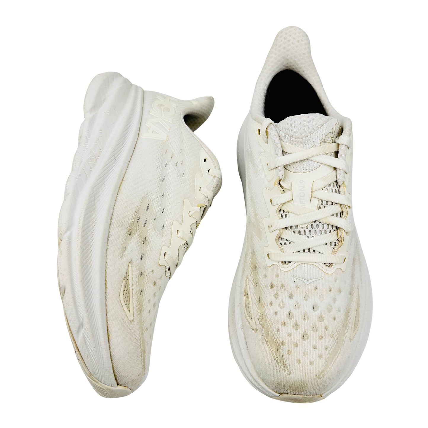 Hoka One One Clifton 9 Shoes (Size 39.5) - 1127896 WWH