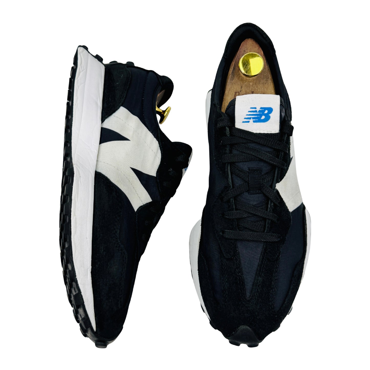 New Balance Men's 327 Black Shoes (Size 42) - MS327CPG