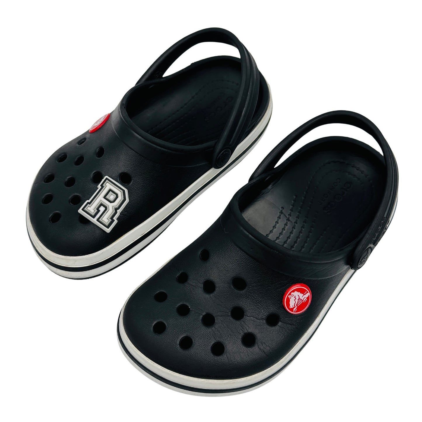 Crocs Kid's Crocband Black Clogs (Size 27/28)