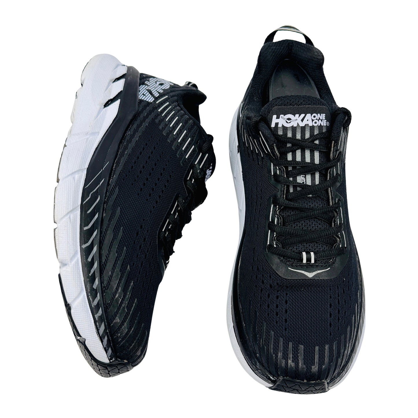 Hoka One One Clifton 5 Shoes (Size 42/42.5) - 1093755 BWHT