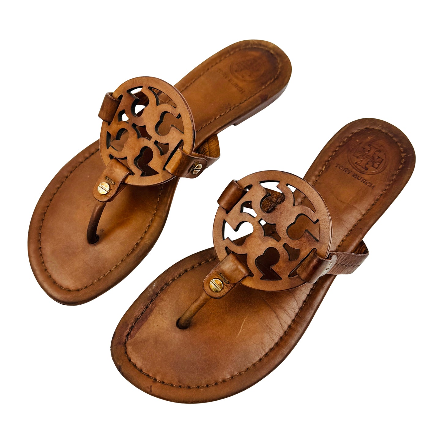 Tory Burch Miller Dark Brown Slippers (Size 36) - 5930