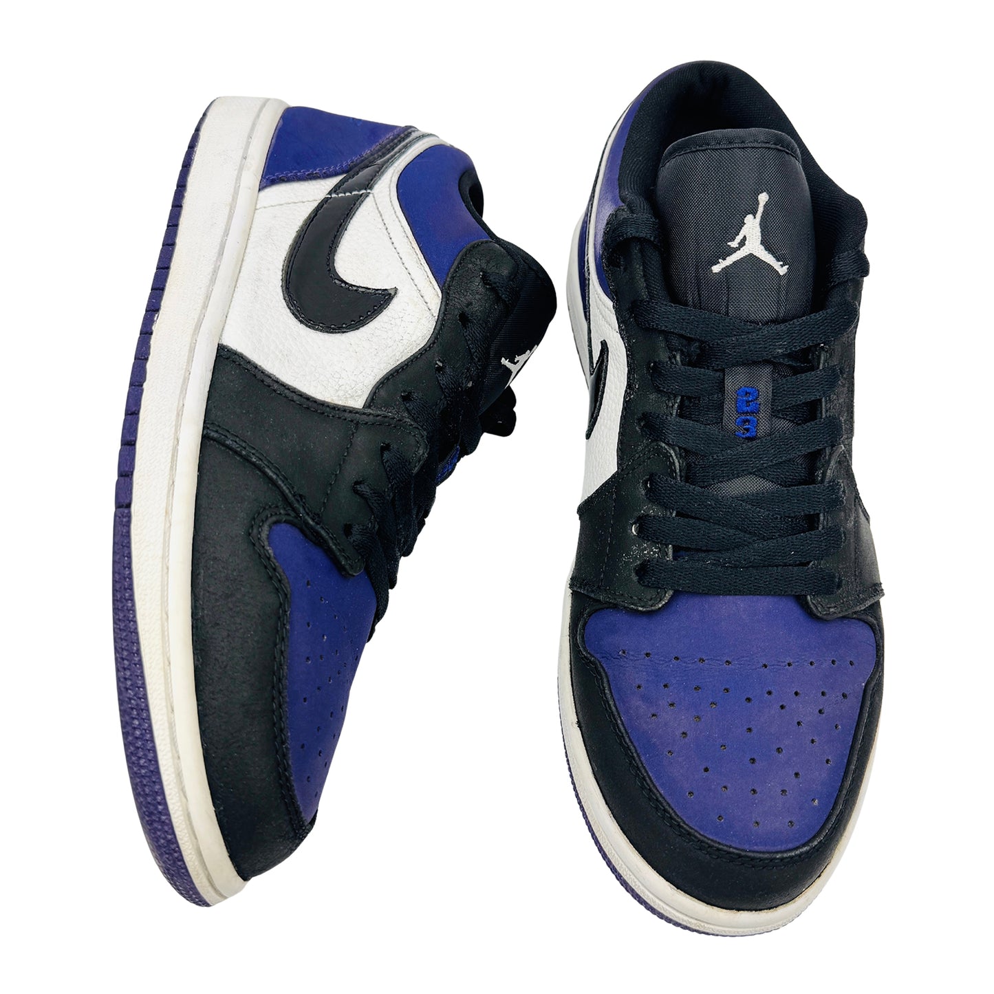 Nike Air Jordan 1 Low 'Court Purple' Shoes (Size 42) - 553558-125